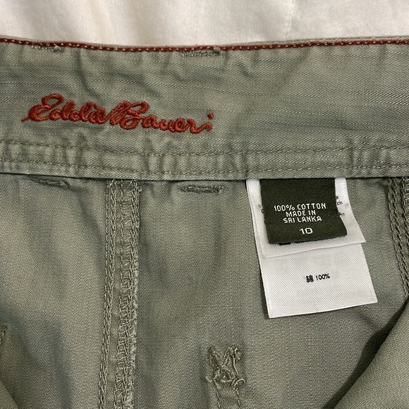 Eddie Bauer |Olive Green |Button Down |ALine |Knee-Length |Casual|Skirt |Size 10 - Picture 9 of 16